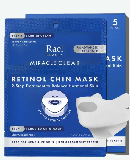 Blue Rael Miracle Clear Retinol Chin Mask 2-step pouch set