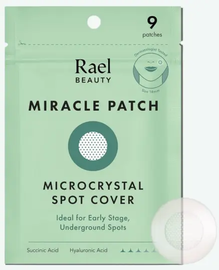Rael Beauty Miracle Patch Microcrystal Spot Cover green pouch with 9 hydrocolloid patches